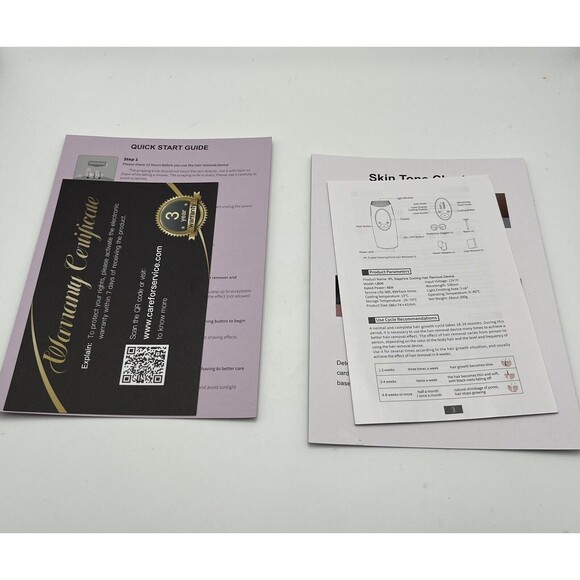 Riseloe IPL Sapphire Ice Cooling Hair Removal Device 48W LB06 New Open Box - Picture 5 of 5